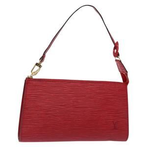 LOUIS VUITTON Epi Pochette Accessoires Pouch Vintage Red M52947 LV Auth BA4133